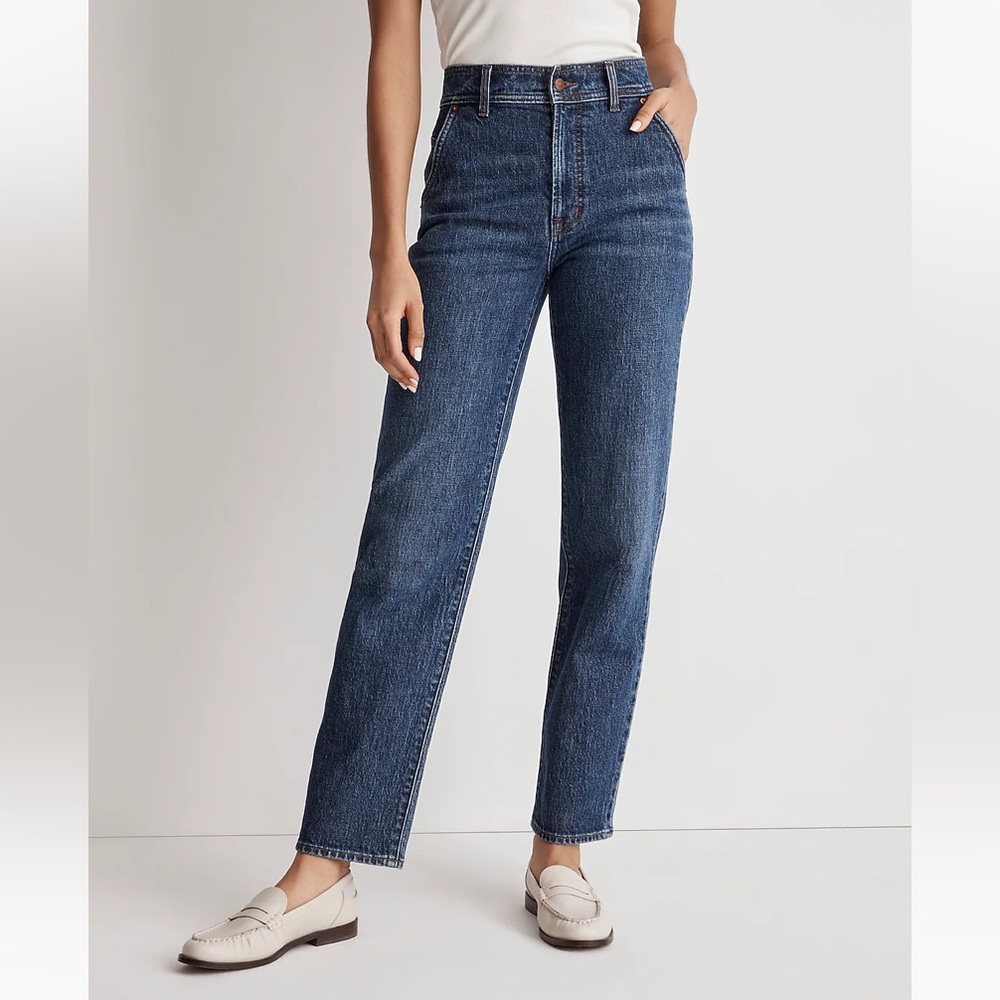 The Perfect Vintage Straight Jean in Stanhill Wash
